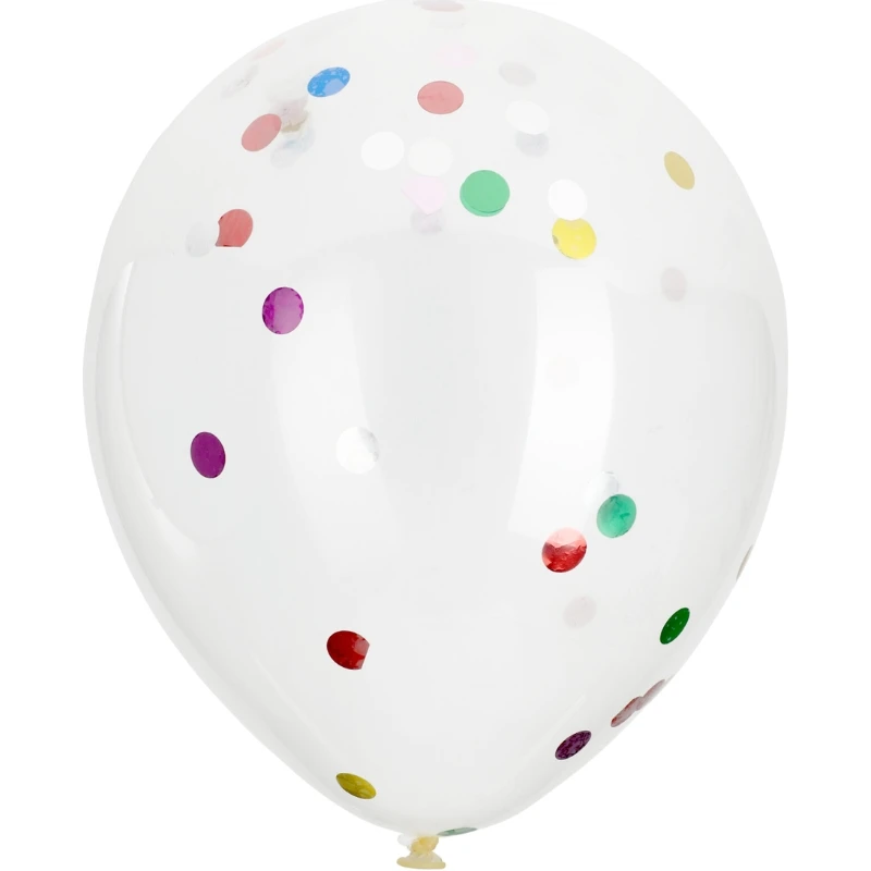 Konfetti-Luftballons 8er-Pack PR2000110 by Koop color Svart