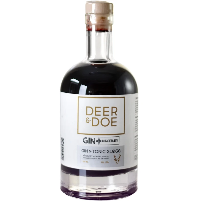 Deer&Doe Gin & Tonic Gløgg mit Kirsche und Gewürzen 70cl 10501  color Svart