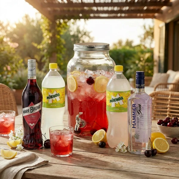 Gin-Kirsch Getränkespender – Cocktail-Set Bundle132 by Bundle color Svart