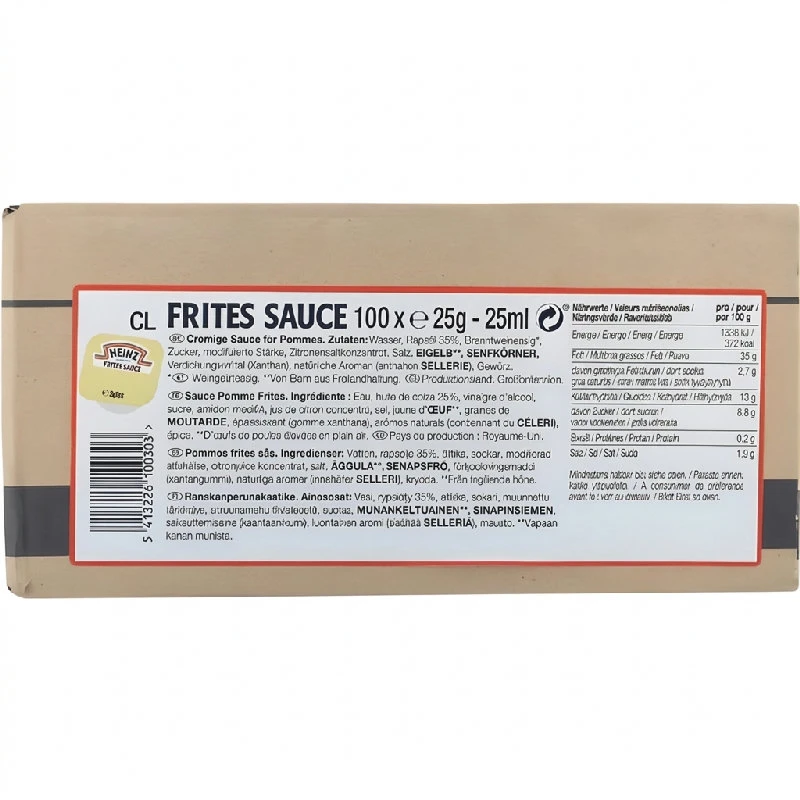 Heinz Frites Sauce Dippots 100x25 G 326314 by HEINZ color Svart