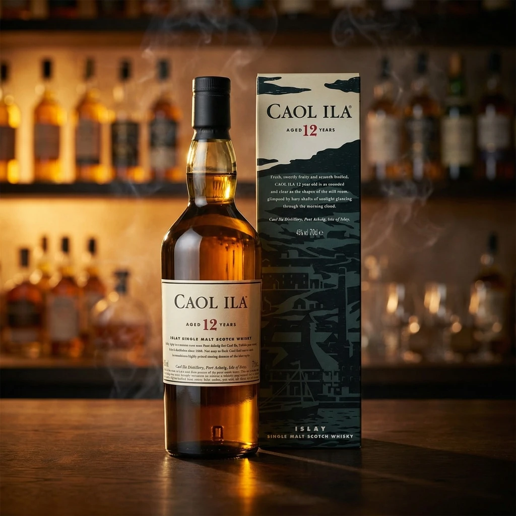 Caol Ila 12 YO Islay Single Malt FL 70 55115 by CAOLILA color Svart