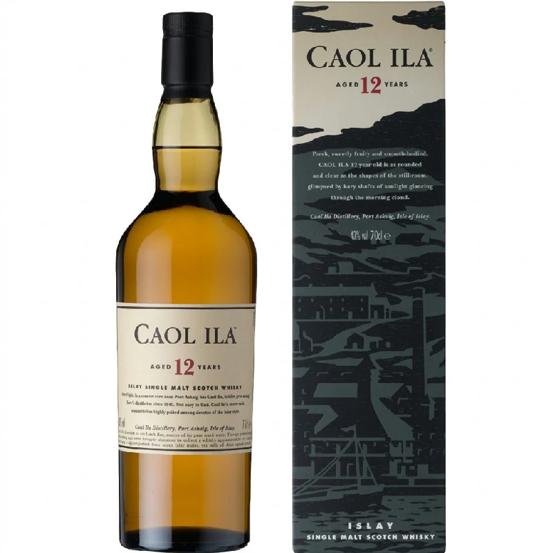 Caol Ila 12 YO Islay Single Malt FL 70 55115 by CAOLILA color Svart