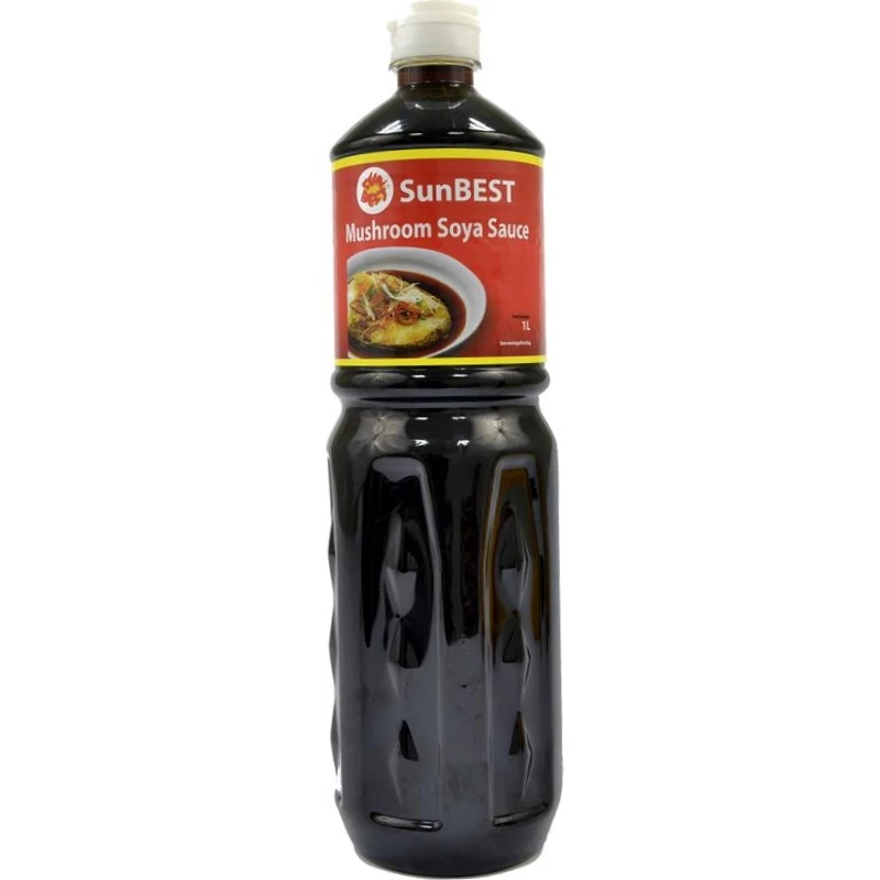 Pilz-Sojasauce Healthy 1 Liter 43479 by SUNBEST color Svart
