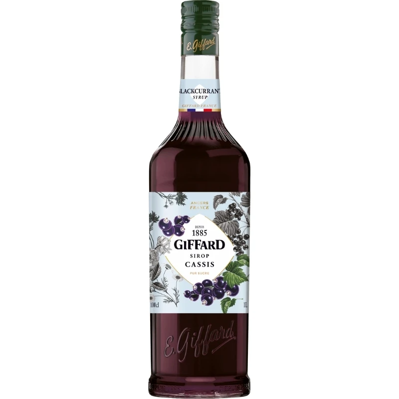 Giffard Sirup Schwarze Johannisbeere / Cassis FL 100 17-1006990 by GIFFARD color Svart