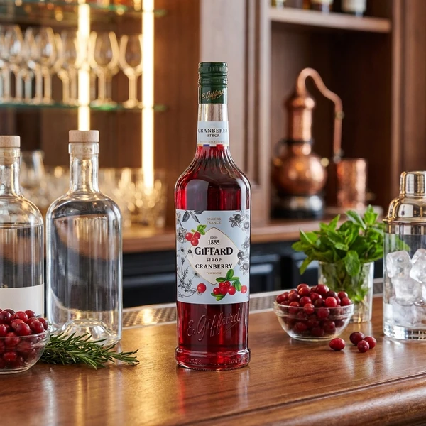 Giffard Cranberry Sirup 100 cl 17-1007003 by GIFFARD color Svart