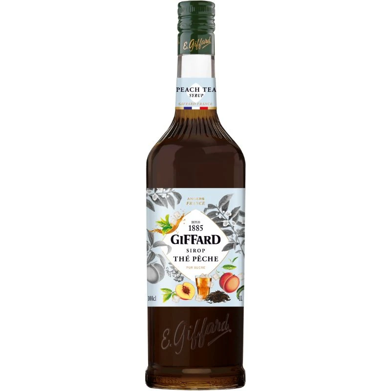 Giffard Syrup Ice Tea Peach FL 100 17-1011068 by GIFFARD color Svart