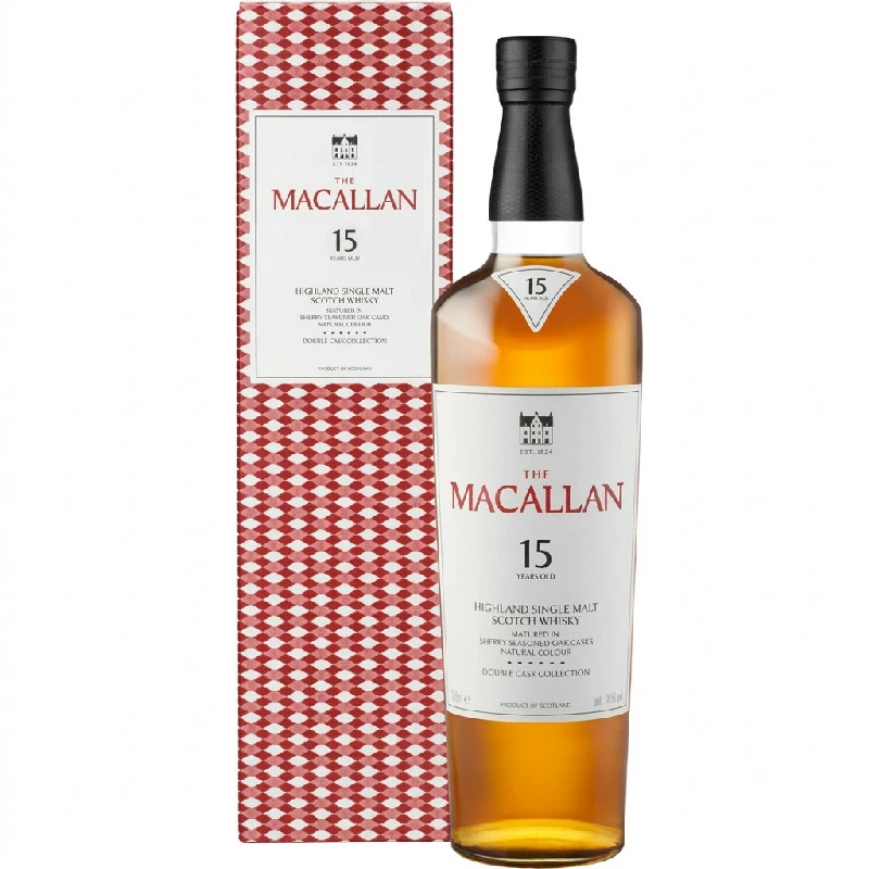 Macallan Double Cask 15 YO Speyside Single Malt 70 cl 58010 by MACALLAN color Svart