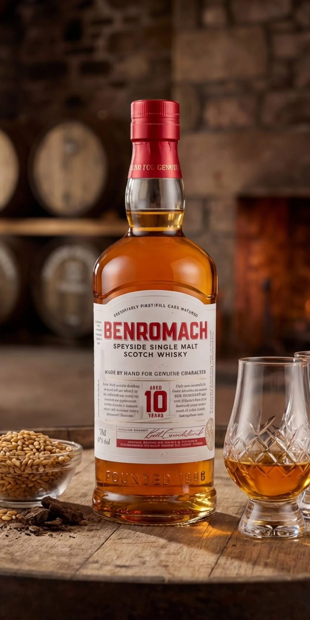 Benromach 10 YO Single Malt Speyside FL 70 50070400 by BENROMACH color Svart