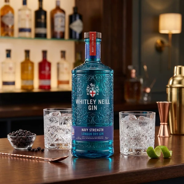 Whitley Neill Navy Strength Gin 57% 70 cl 09-10020958 by WHITLEYNEI color Svart