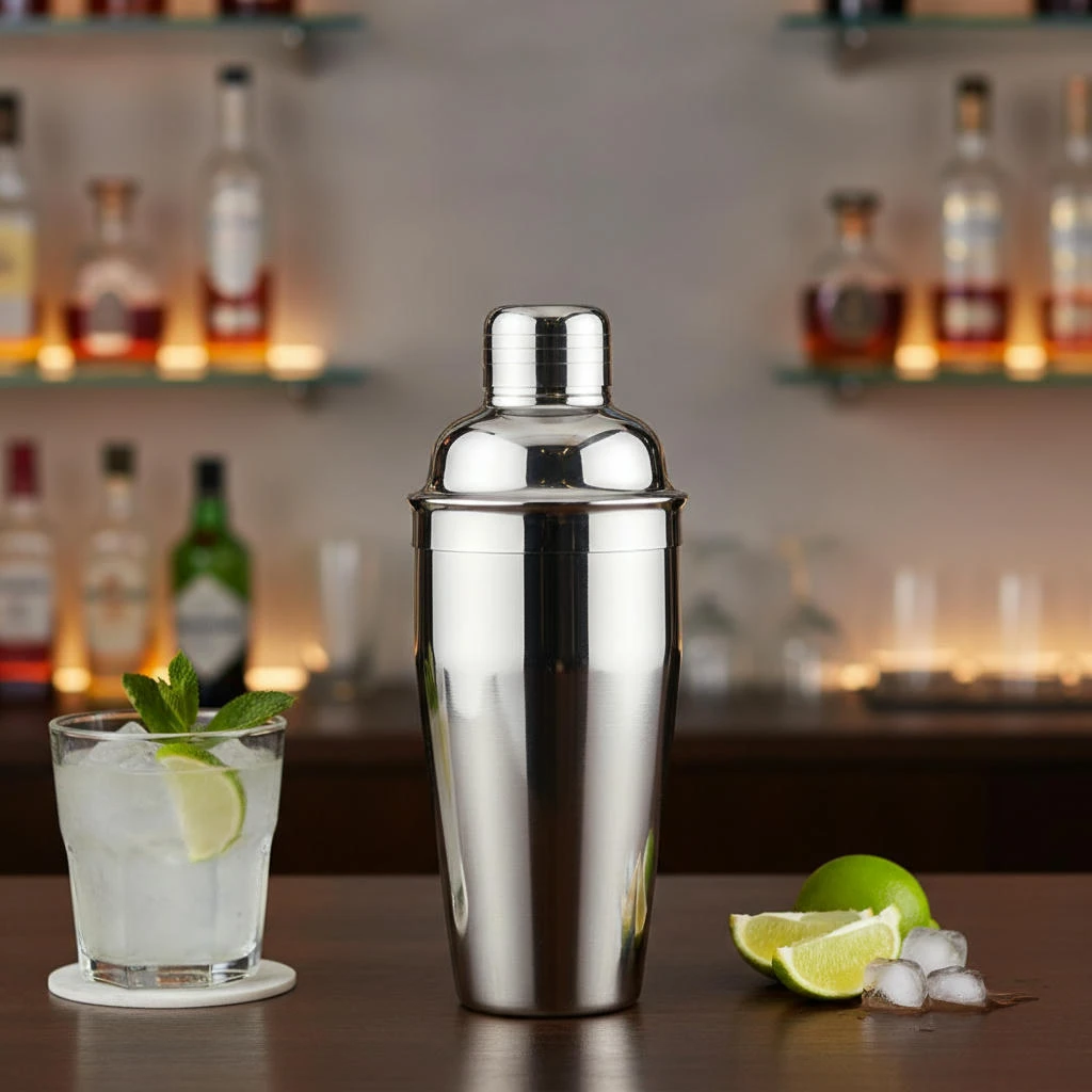 Cocktail-Shaker Edelstahl – Deluxe 3-teilig BTBL3583 by Beaumont color Silver