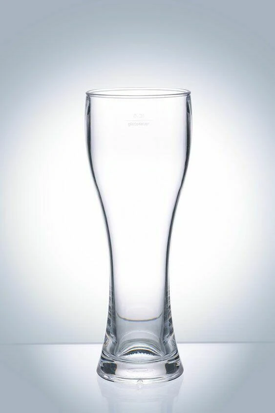 Weizenbierglas 0,3 L – Polycarbonat 200401 by GLASS4EVER color Helder