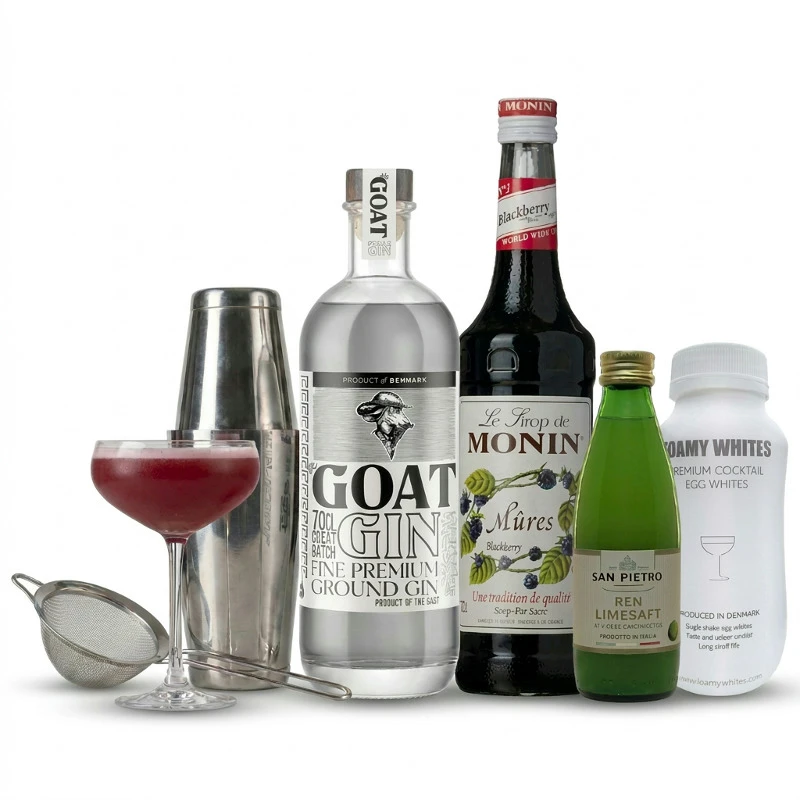 Blackberry Gin Sour - Cocktail-Set Bundle141 by Bundle color Svart