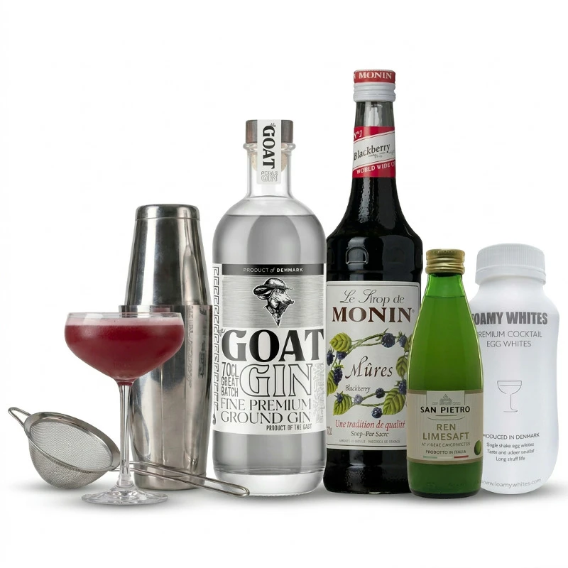 Blackberry Gin Sour - Cocktail-Set Bundle141 by Bundle color Svart