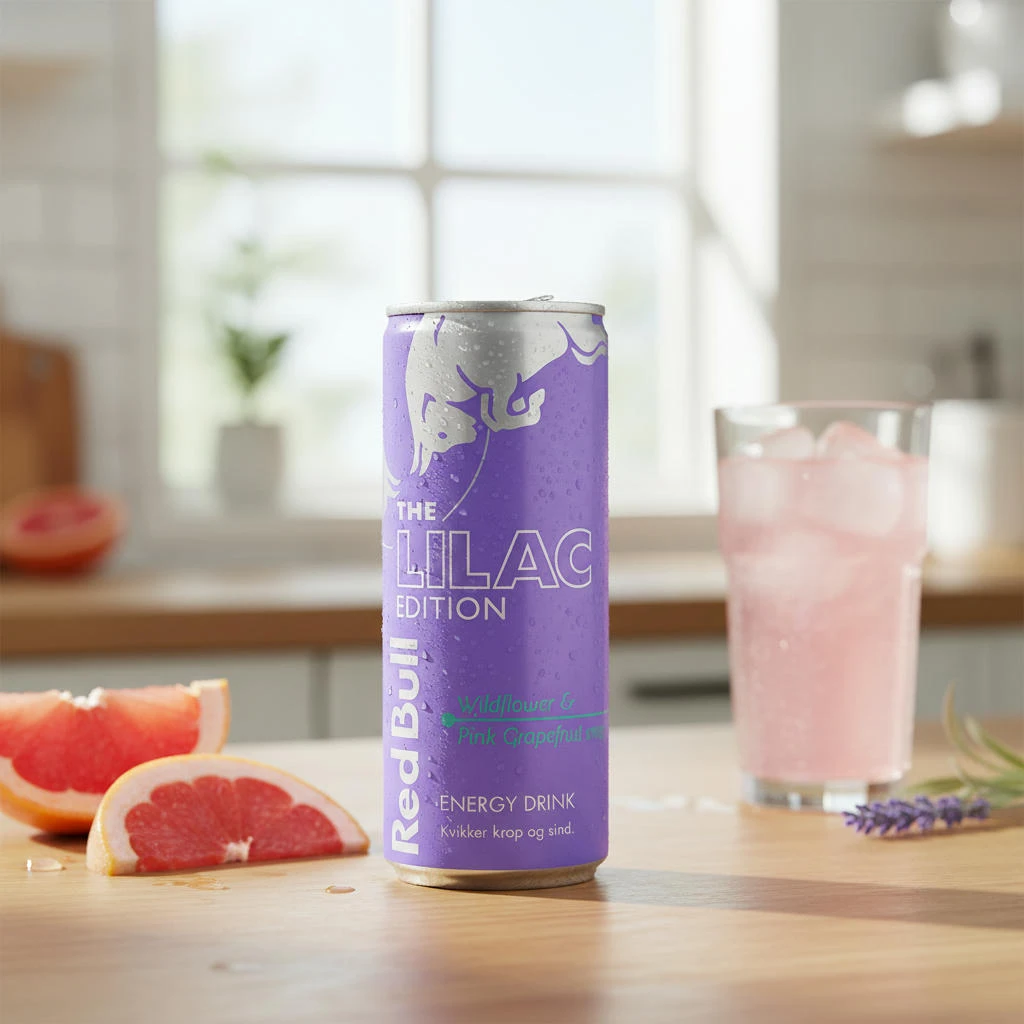Red Bull Lilac Edt. - Pink Grape 25cl 66585 by REDBULL color Svart