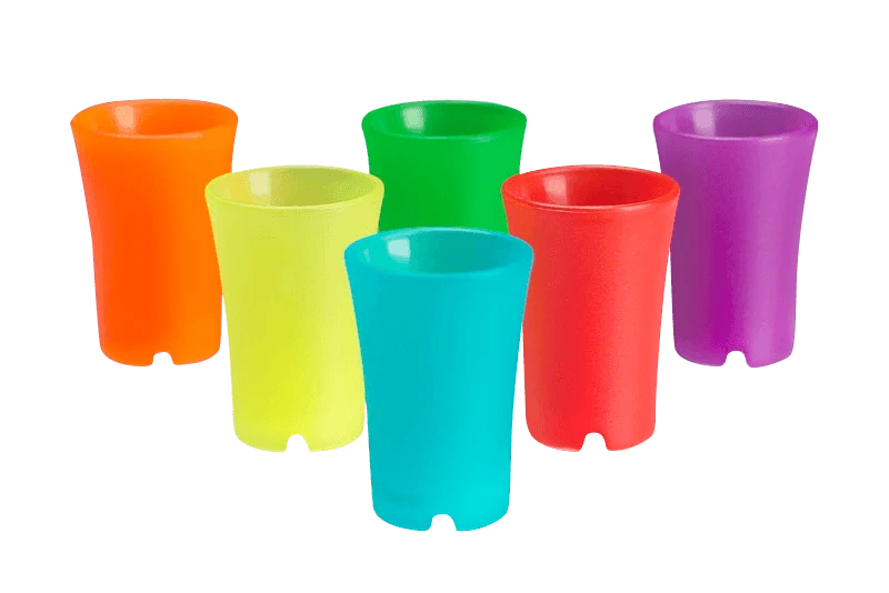 Glass4ever Shotgläser Frosted Bunt 3 cl 100104 by GLASS4EVER color Svart