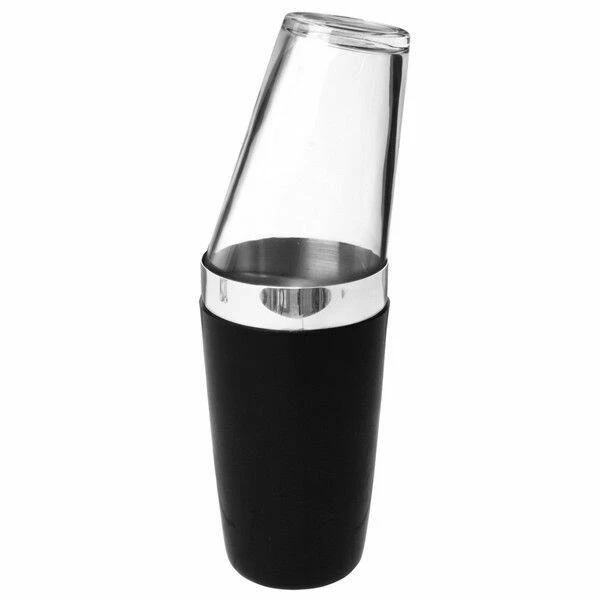 Boston Shaker Becher Schwarz vinylbeschichtet BTBL3672 by Beaumont color Svart