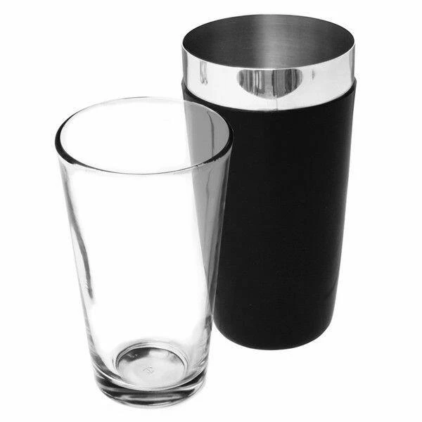 Boston Shaker Becher Schwarz vinylbeschichtet BTBL3672 by Beaumont color Svart
