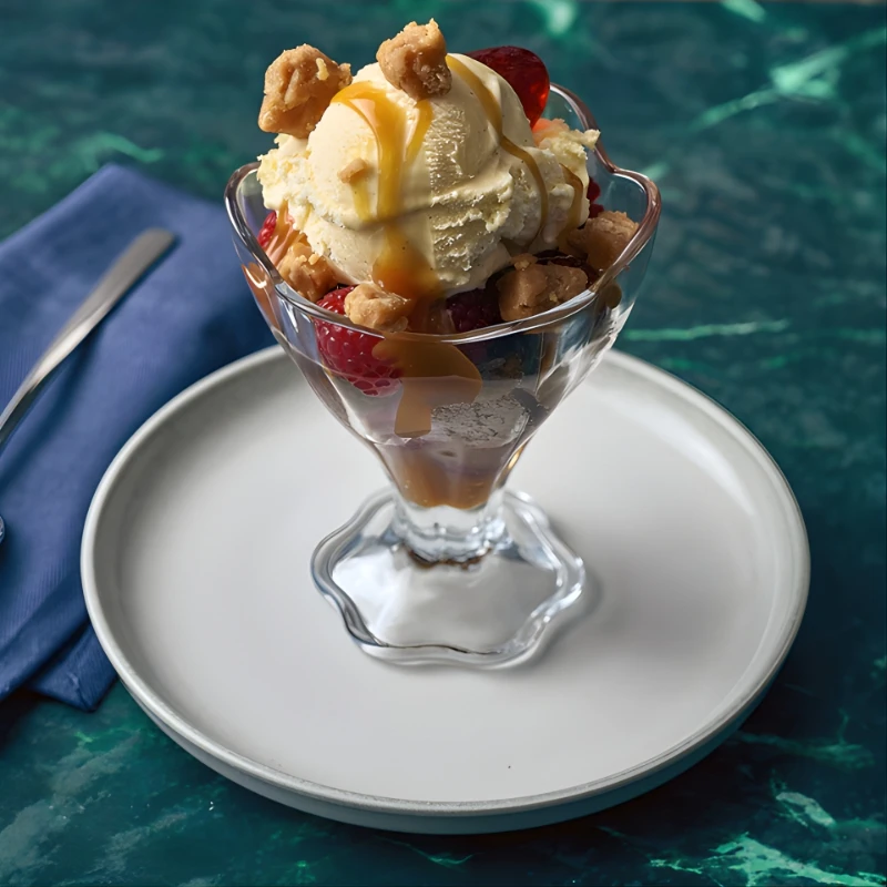 Lily Dessertglas 25 cl LIL425 by Genware color Svart