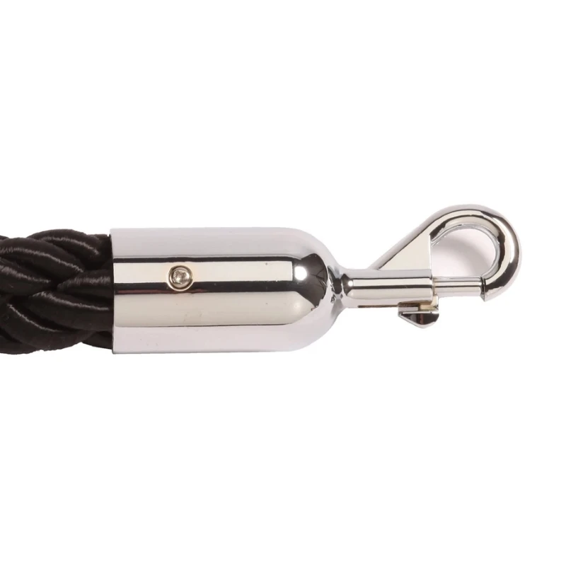 Absperrseil 200cm Schwarz/Silber Gedreht AS642 by Barlife color Svart