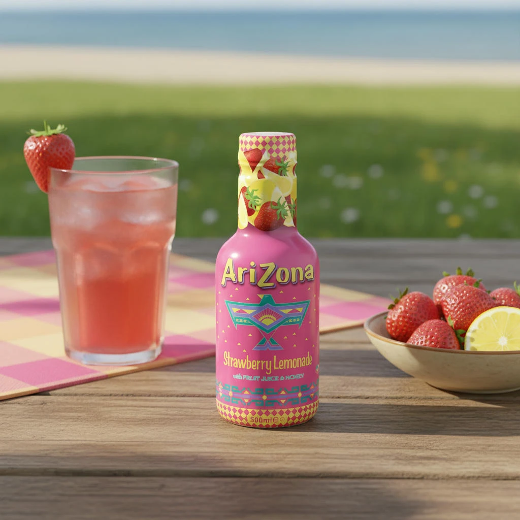 AriZona Strawberry Lemonade 6x50 cl 67687 by AriZona color Svart