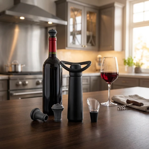 Vacu Vin Wine Saver Concerto Geschenkset 5-teilig V09876606 by VACUVIN color Svart