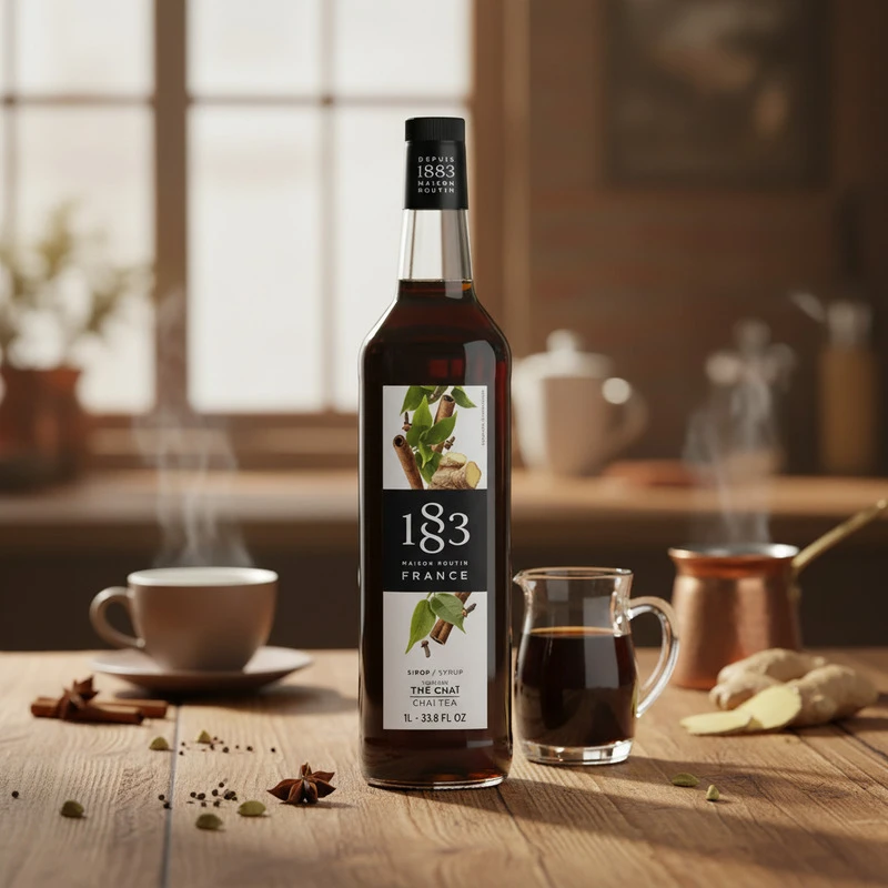 1883 Sirup Chai Tea PET 100 17-4362 by 1883 color Svart