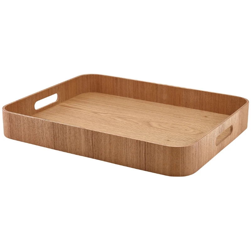 Kellnertablett Helles Holzfurnier 45,5 x 36 cm WVT-B4536L by Genware color Svart
