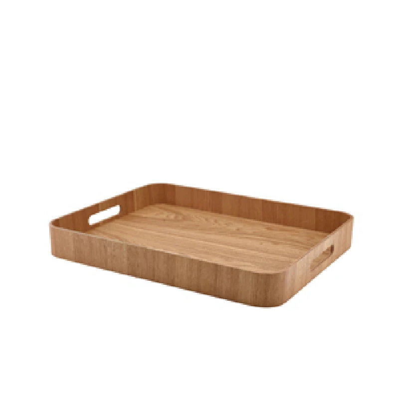 Kellnertablett Helles Holzfurnier 50 x 38 cm WVT-B5038L by Genware color Svart