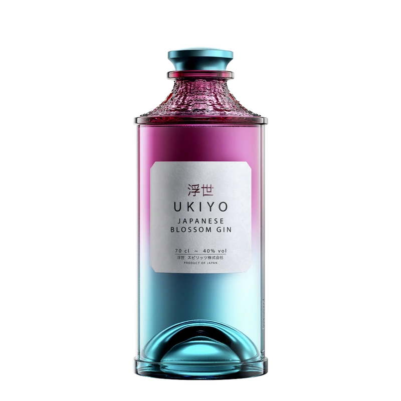Ukiyo Japanese Blossom Gin 40% 70 cl L-51-363-00  color Svart