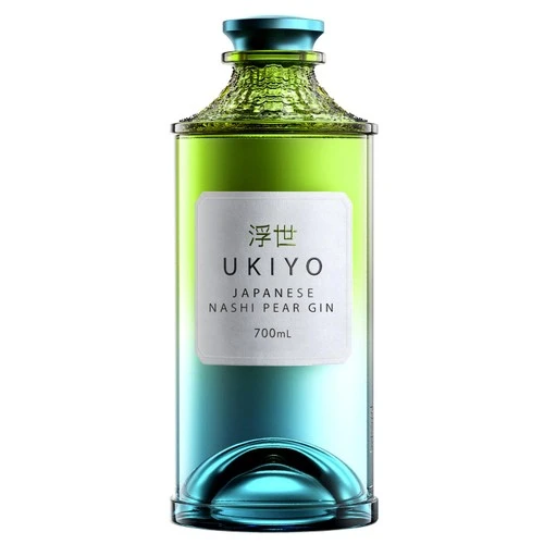 Ukiyo Japanese Nashi Pear Gin 40% 70 cl L-68-554-00  color Svart