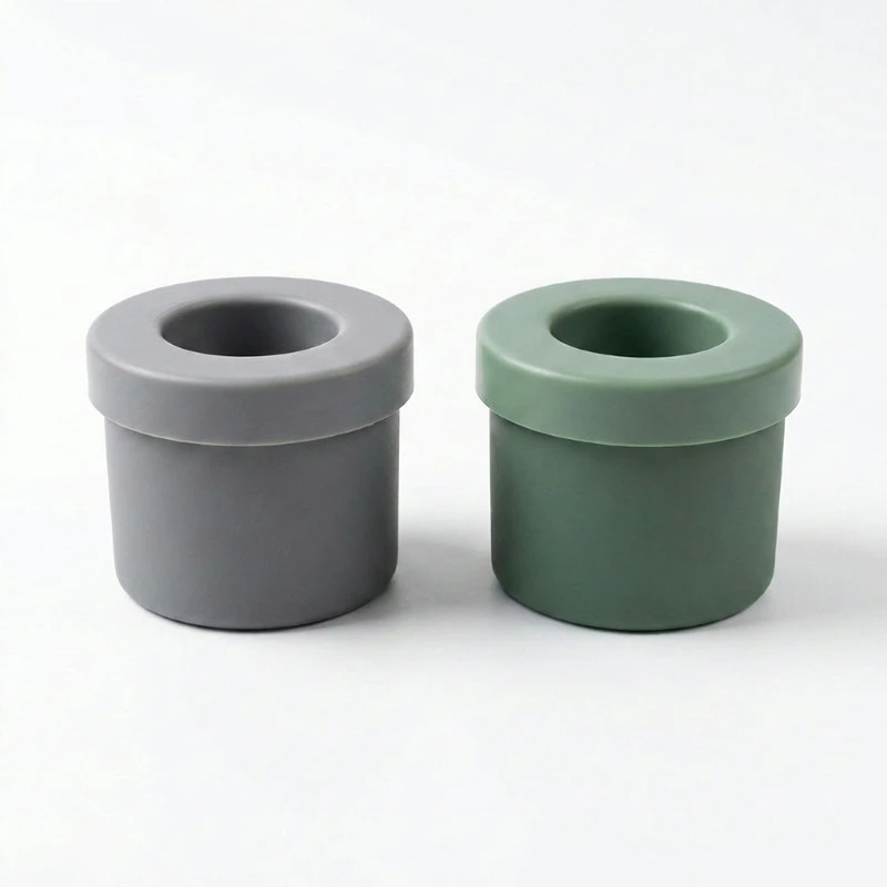 Silikon-Eiswürfelform Zylinder 8,5x9x8 cm sortiert 9007216  color Svart