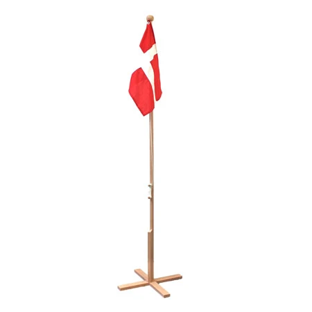 Standflagge aus Buche Dannebrog 170 cm 4200087  color Svart