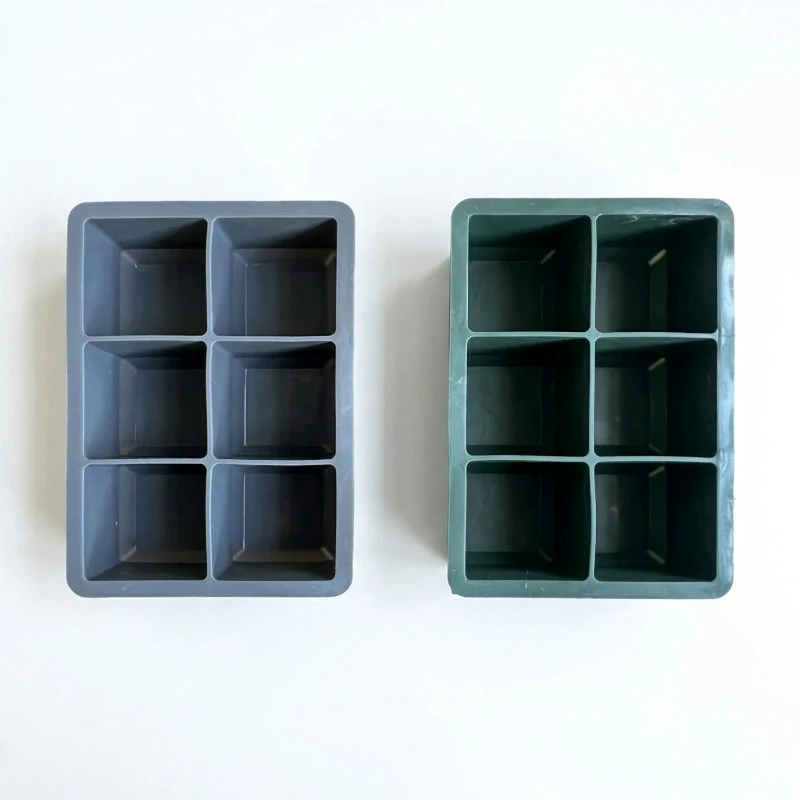 Eiswürfelform für 6 große Eiswürfel Silikon 16,5x11,5x5 cm 9007226  color Svart