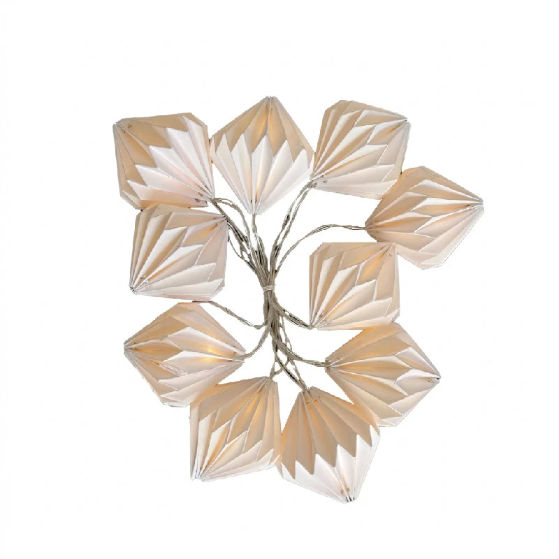 Party-Lichterkette mit 10 Papierkugeln & Timer – 1,85 m 8001829  color Svart