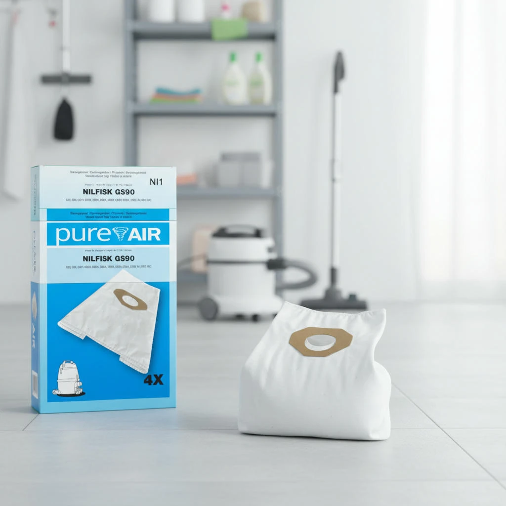 Staubsaugerbeutel NI-1 für Nilfisk GS90 – 4 Stk. 3209010  color Svart