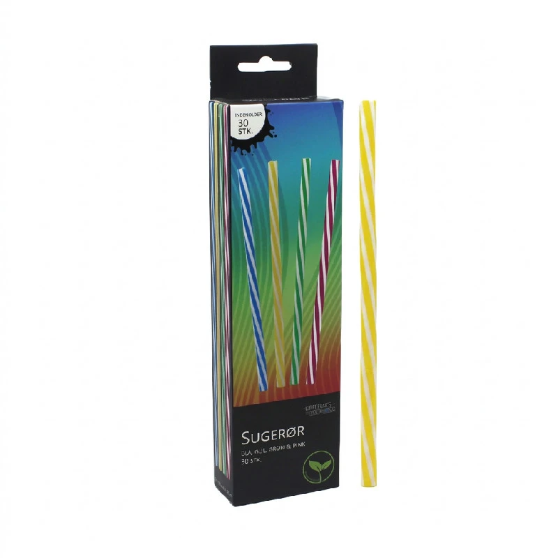 Smoothie-Trinkhalme Bunt Wiederverwendbarer Kunststoff 30 Stk. 4200199  color Svart
