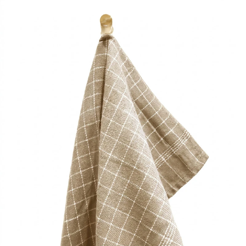 Geschirrtücher Beige 3er-Pack 50 x 70 cm 4020356  color Svart