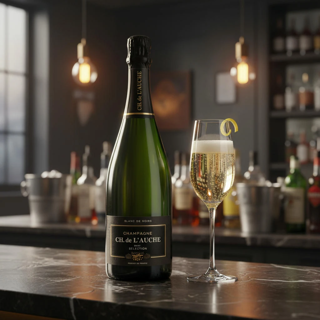 Champagne Ch. de L'Auche Selection Brut 75 cl CHdL001_2_3  color Svart