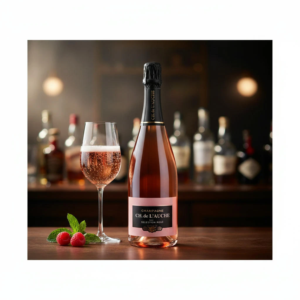 Champagner Ch. de L'Auche Selection Rosé 75 cl CHdL004  color Svart