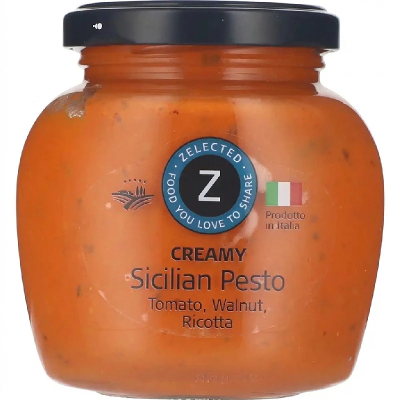 Cremiges Sizilianisches Pesto 190g Zelected 11443  color Svart