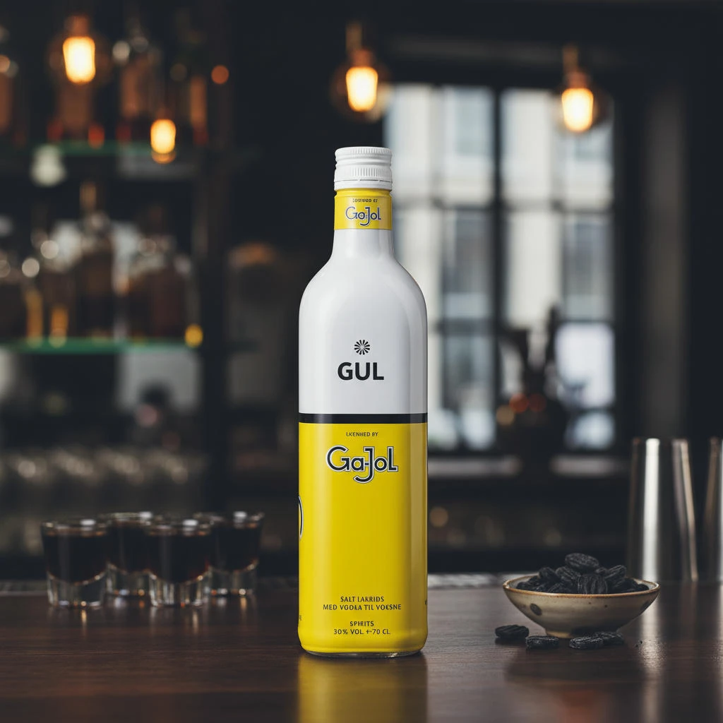 Ga-Jol Original Gul Salzlakritz Shot 30% 70 cl 64025  color Svart