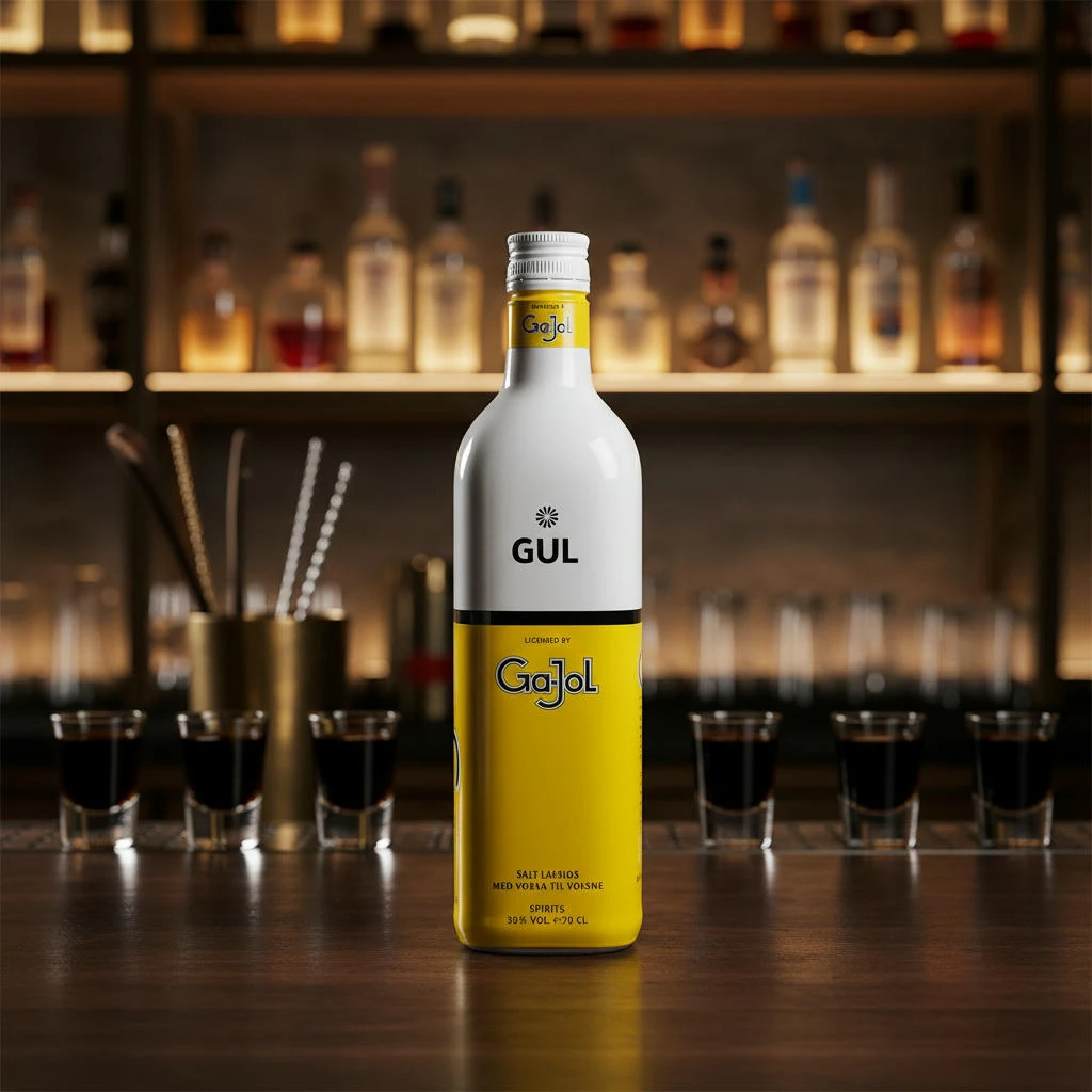 Ga-Jol Original Gul Salzlakritz Shot 30% 70 cl 64025  color Svart