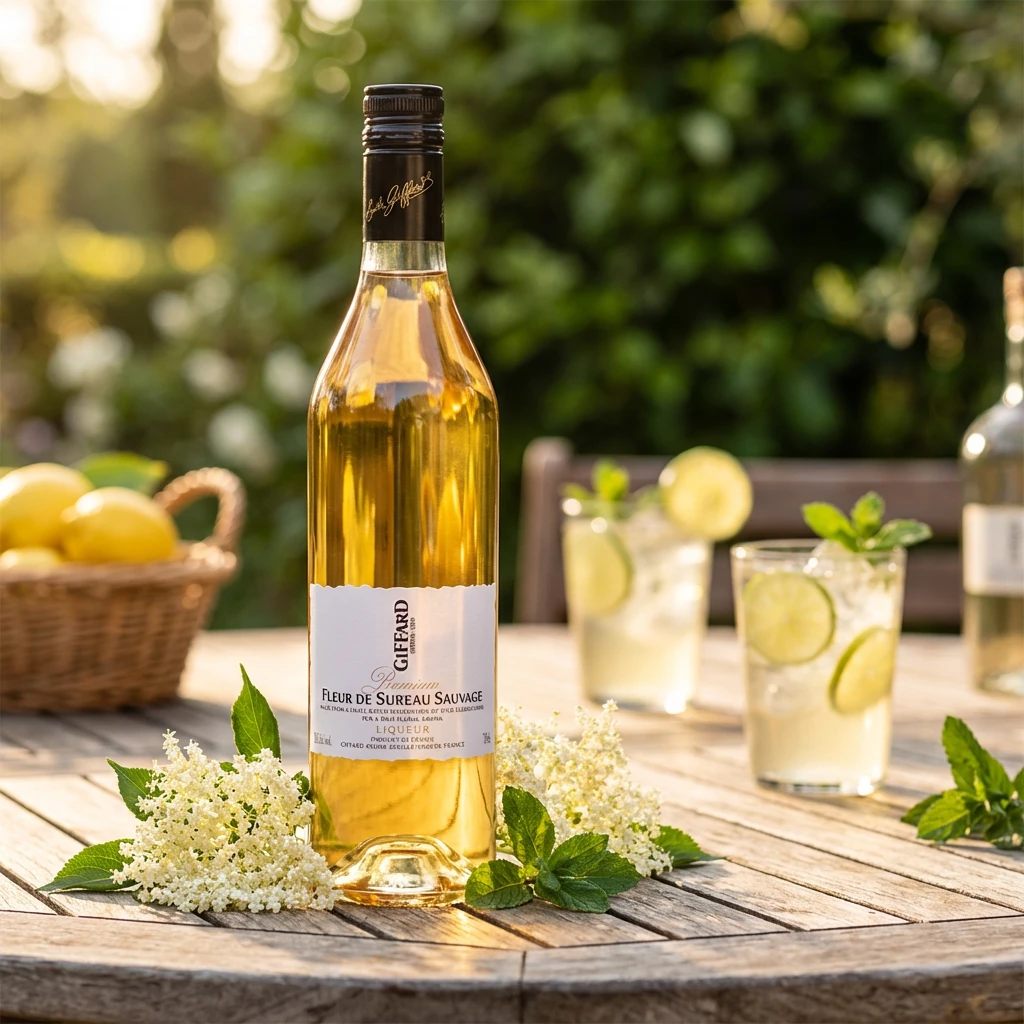 Giffard Wild Elderflower Premium Holunderblütenlikör 70 cl 09-1004726  color Svart