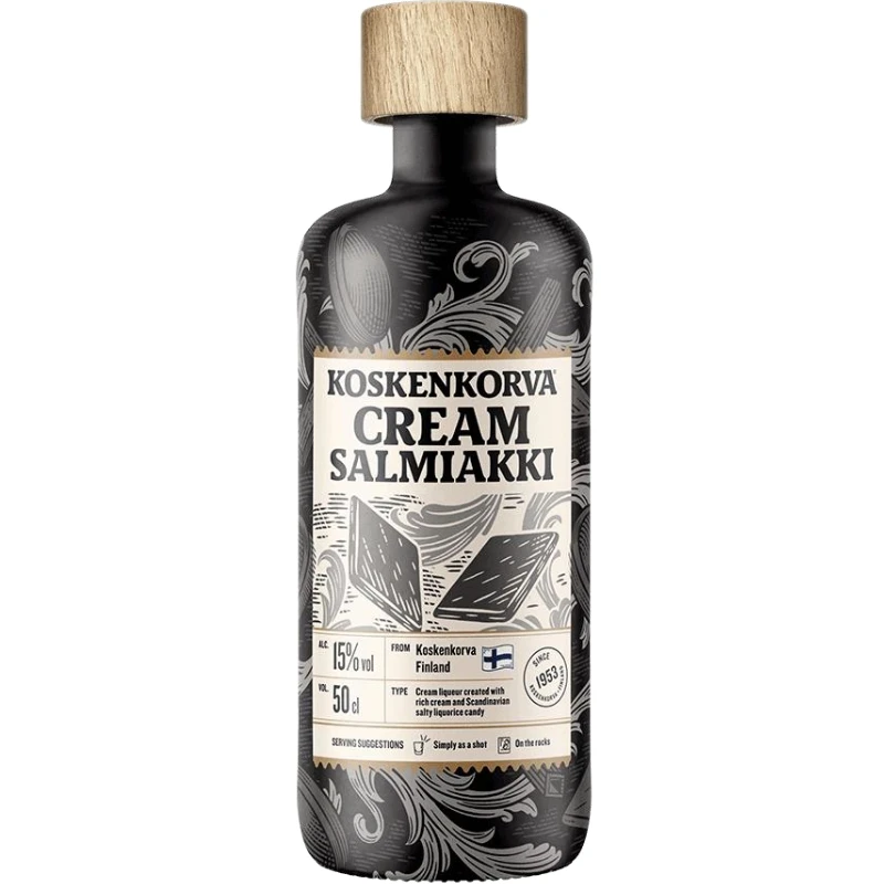 Koskenkorva Creme Likör Salmiak Lakritz 50 cl 1043254  color Svart