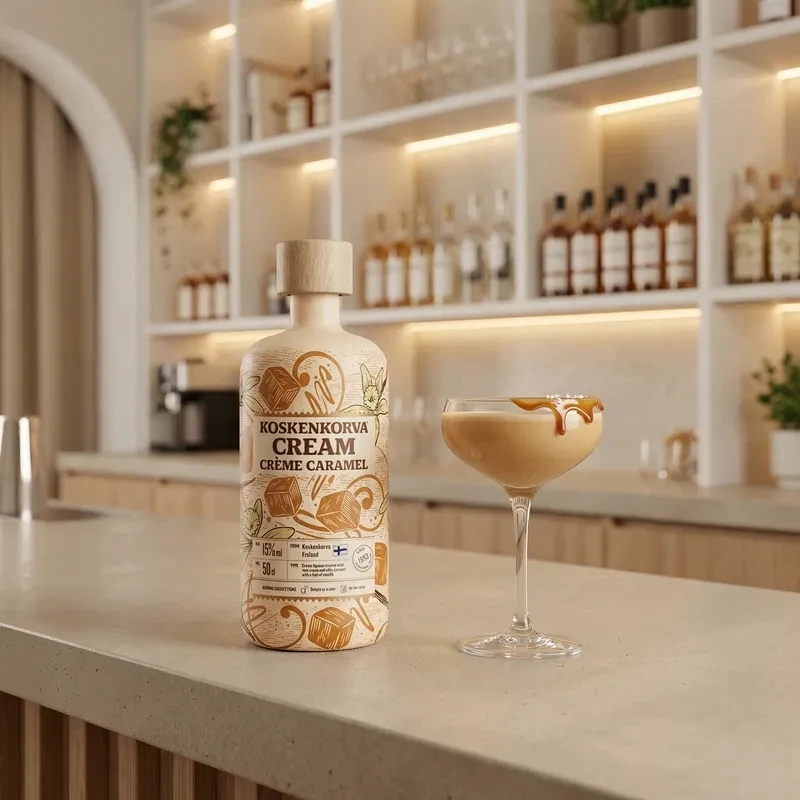 Koskenkorva Creme Likör Salzkaramell 50 cl 1043253  color Svart