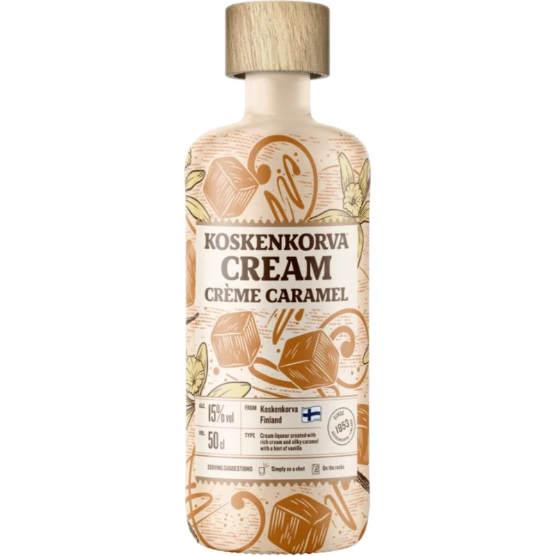 Koskenkorva Creme Likör Salzkaramell 50 cl 1043253  color Svart