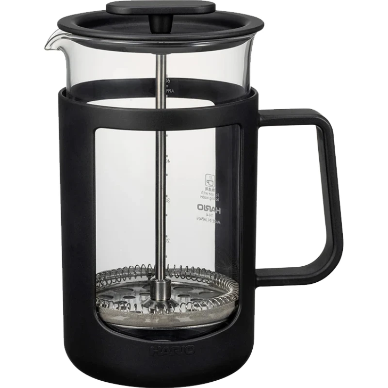 Hario Cafe Press U French Press 600 ml - Schwarz CPU-4-B  color Svart