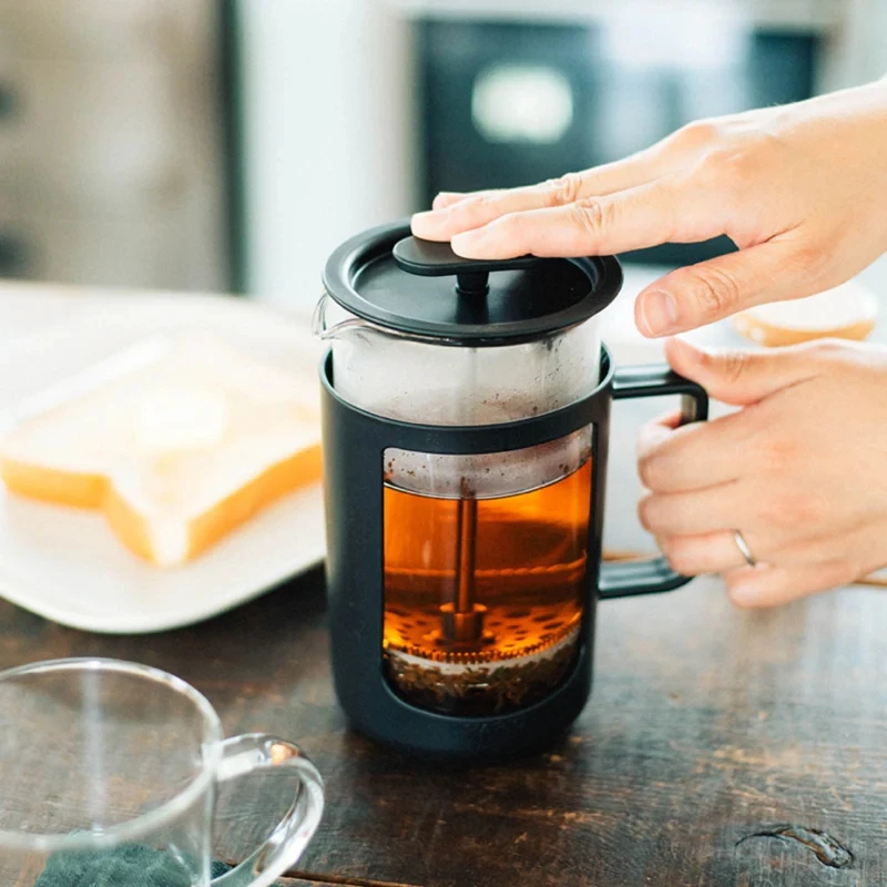 Hario Cafe Press U French Press 600 ml - Schwarz CPU-4-B  color Svart