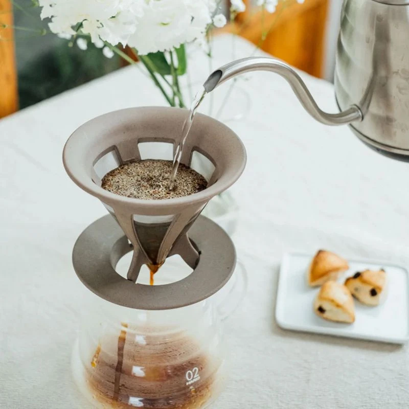 Hario Cafeor Dripper in Beige CFOD-02-B  color Svart
