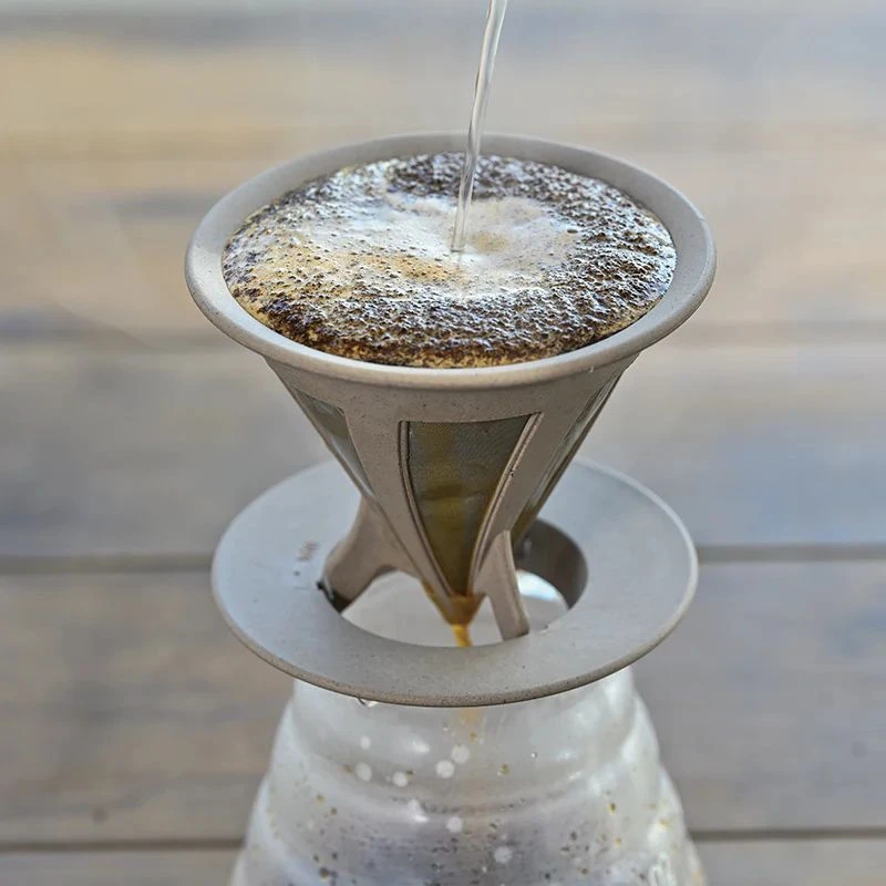 Hario Cafeor Dripper in Beige CFOD-02-B  color Svart